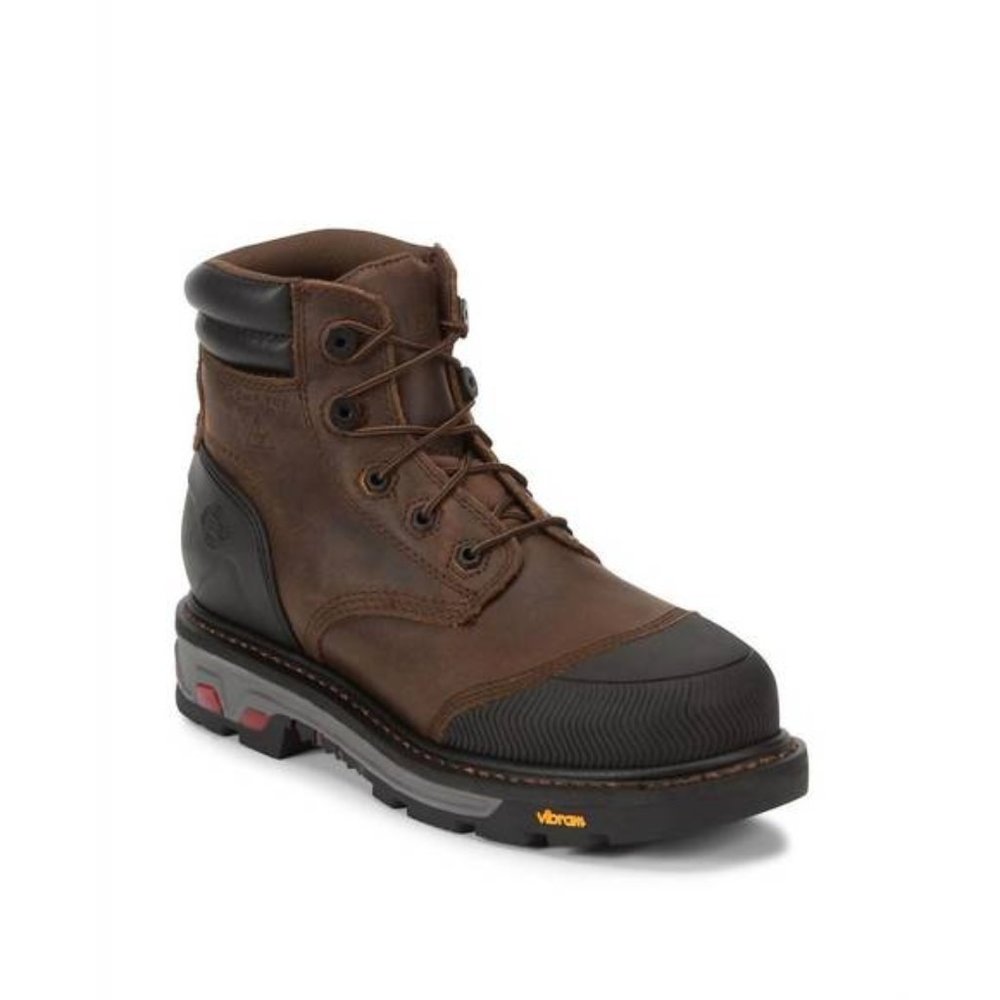 Justin Work Warhawk 6” Work Boots Waterproof Composite Safety Toe Men's 14